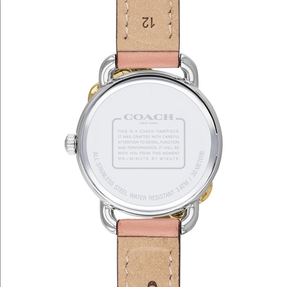 Authentic NWT Coach Delancey Tea Rose Blush Watch - Picture 3 of 8